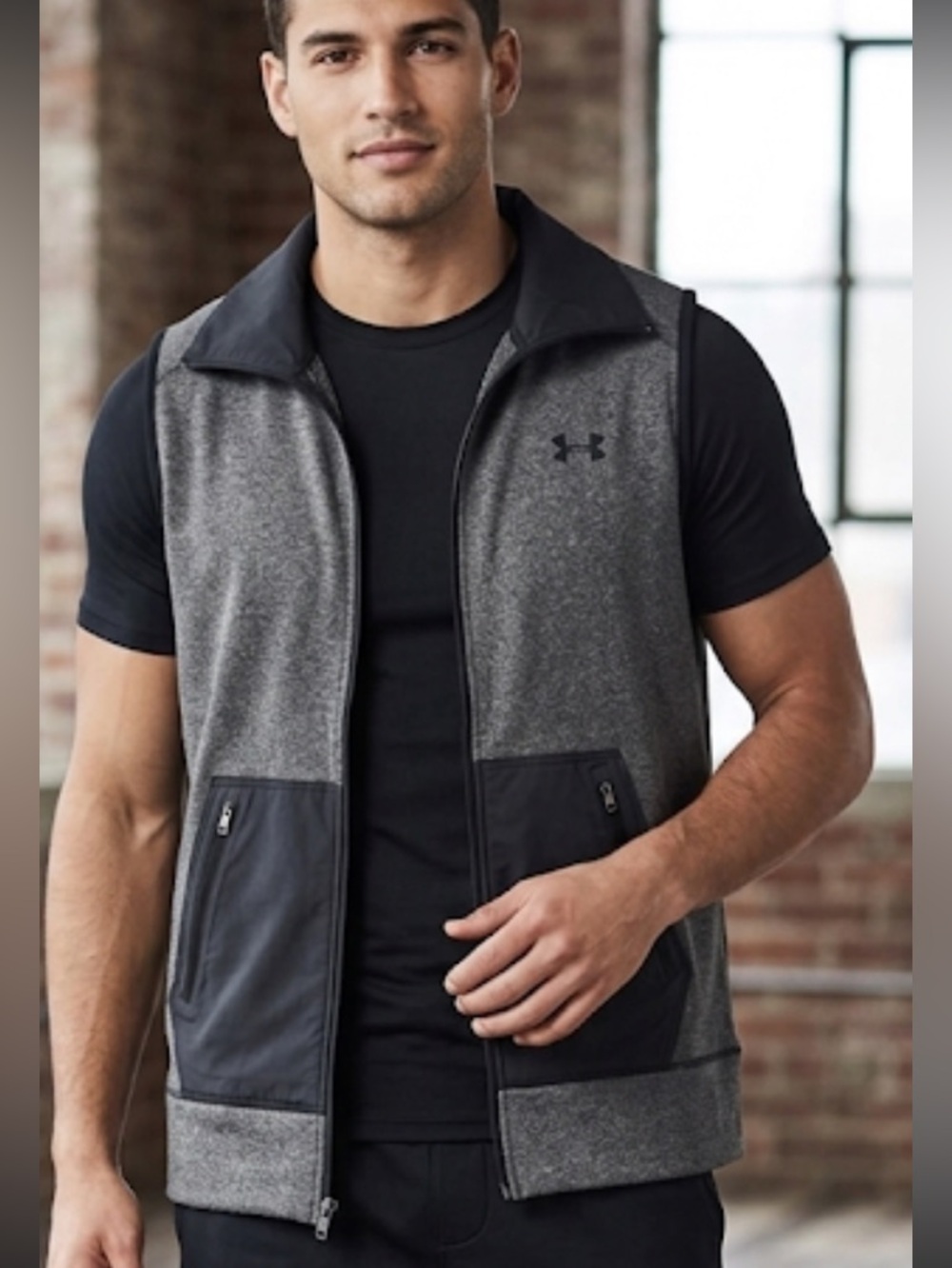 Under Armour Charcoal and Black Vest